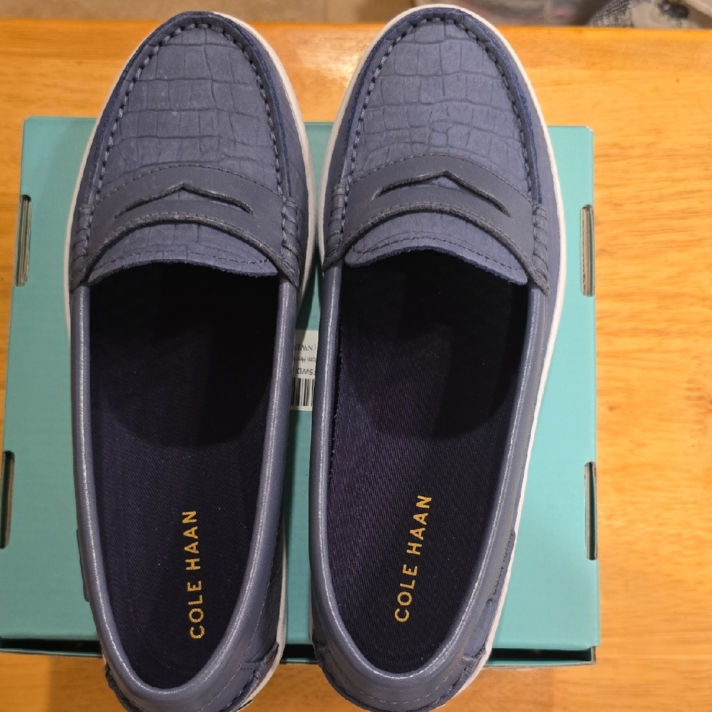 Cole Haan Blue Loafers